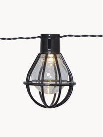 Guirlande lumineuse extérieur Cage, 280 cm, Noir, transparent, long. 280 cm