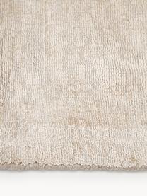 Tapis de couloir en viscose tissé main Jane, Beige clair, larg. 80 x long. 300 cm