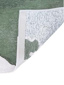 Alfombra con estampado abstracto Iode, 100% poliéster, Tonos verdes, An 80 x L 150 cm (Tamaño XS)