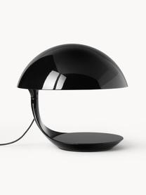 Lampe à poser avec abat-jour pivotant Cobra, Plastique laqué, Noir, Ø 40 x haut. 40 cm