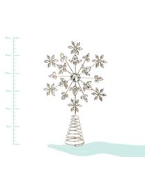 Estrella Árbol de Navidad Juwel, Estructura: metal recubierto, Plateado, An 18 x Al 29 cm