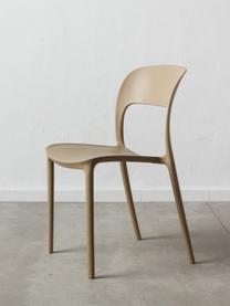 Krzesło z tworzywa sztucznego Valeria, Tworzywo sztuczne (PP), Beżowy, S 43 x G 43 cm