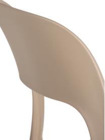 Sedia impilabile in plastica Valeria, Materiale sintetico (PP), Beige, Larg. 43 x Prof. 43 cm