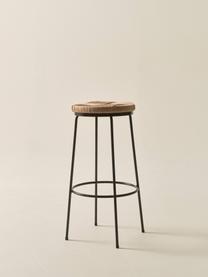 Tabouret de bar Marino, Bois de bouleau, noir, Ø 38 x haut. 76 cm