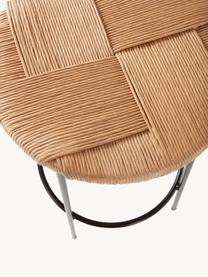 Barová stolička Marino, Brezové drevo, čierna, Ø 38 x V 76 cm