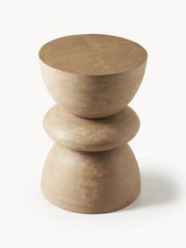Stolik pomocniczy z drewna mangowego Benno, Lite drewno mangowe, lakierowane, Drewno mangowe lakierowane na jasno, Ø 35 x W 50 cm