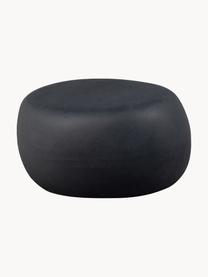 Garten-Couchtisch Pebble in organischer Form, Tonfaser, Anthrazit, Beton-Optik, Ø 65 x H 31 cm