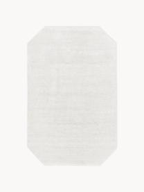 Alfombra de viscosa Jane Diamond, Parte superior: 100% viscosa, Reverso: 100% algodón El material , Blanco Off White, An 120 x L 180 cm