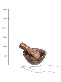 Komplet moździerza i tłuczka Morpi, 2 elem., Drewno mangowe, Brązowy, Ø 15 x W 7 cm