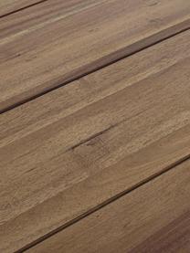 Stół ogrodowy z drewna akacjowego Glasgow, Drewno akacjowe

Ten produkt jest wykonany z drewna pochodzącego ze zrównoważonych upraw, które posiada certyfikat FSC®., Drewno akacjowe, S 180 x G 90 cm