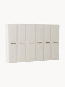 Modularer Drehtürenschrank Charlotte, 300 cm Breite, mehrere Varianten, Korpus: Spanplatte, melaminbeschi, Beige, Basic Interior, B 300 x H 200 cm