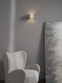 Kleine wandlamp Lorum, Lampenkap: aluminium, Wit, B 10 x H 10 cm