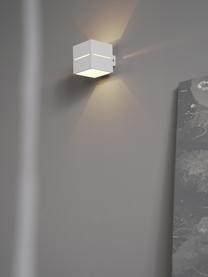 Kleine wandlamp Lorum, Lampenkap: aluminium, Wit, B 10 x H 10 cm