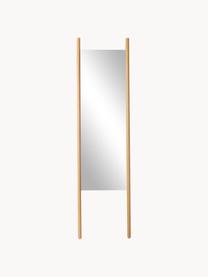Obdélníkové naklápěcí zrcadlo se vzpěrami z dubového dřeva Elin, Dubové dřevo, Š 45 cm, V 170 cm