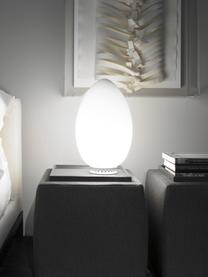 Ręcznie wykonana lampa stołowa Uovo, różne rozmiary, Stelaż: metal powlekany, Biały, Ø 18 x 28 cm