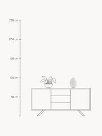 Handgemaakte tafellamp Uovo, verschillende formaten, Lampenkap: glas, Wit, Ø 18 x H 28 cm