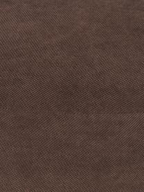 Canapé 3 places Alba, Tissu brun foncé, larg. 235 x prof. 114 cm, dossier à gauche