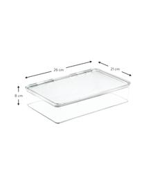 Caja de almacenamiento Bin, Acrílico, Transparente, An 21 x F 26 cm