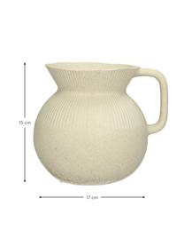 Vaso vintage decorativo in porcellana Chysocolla, Porcellana, Beige, Larg. 17 x Alt. 15 cm