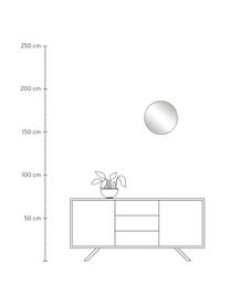 Runder Wandspiegel Nucleos mit Goldrahmen, Rahmen: Metall, beschichtet, Spiegelfläche: Spiegelglas, Messingfarben, Ø 40 cm