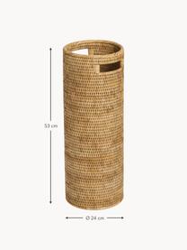 Handgefertigter Regenschirmständer Güle aus Rattan, Rattan, Beige, Ø 24 x H 53 cm