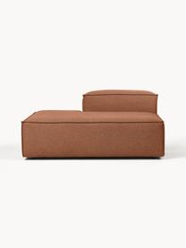 Modulo-Chaise longue Lennon, Rivestimento: 100% poliestere Con 115.0, Struttura: legno di pino massiccio, , Piedini: plastica, Tessuto color torrone, Larg. 150 x Prof. 119 cm, schienale a destra