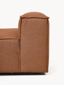 Chaise longue module Lennon, Bekleding: 100% polyester De slijtva, Frame: massief grenenhout, FSC-g, Poten: kunststof, Geweven stof nougat, B 150 x D 119 cm, rugleuning rechts