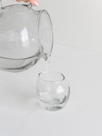 Poháre na vodu z recyklovaného skla Unexpected, 4 ks, Priehľadná