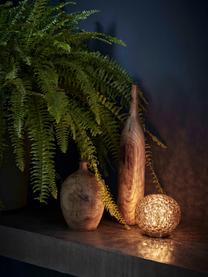 Malá prenosná stolová LED lampa Mini Planet, Okrová, odtiene zlatej, Ø 16 x V 14 cm