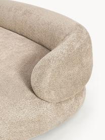 Sofa Alba (2-Sitzer) aus Teddy-Bouclé, Bezug: 100 % Polyester Der strap, Gestell: Massives Fichtenholz, Kie, Füße: Kunststoff Dieses Produkt, Teddy-Bouclé Beige, B 185 x T 114 cm, Rückenlehne links