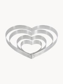 Bakvorm Lovely in de vorm van een hart van edelstaal, Edelstaal, Zilverkleurig, Ø 21 x H 2 cm