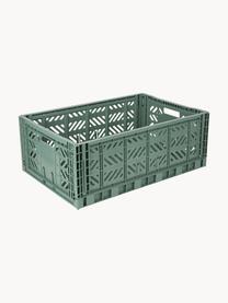 Caja plegable Maxi, 60 cm, Plástico, Verde salvia, An 60 x F 40 cm