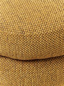 Pouf avec rangement Alto, Tissu ocre, Ø 44 x haut. 48 cm