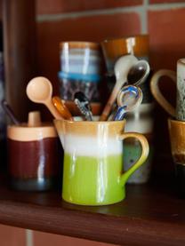 Milchkännchen und Zuckerdose 70's mit reaktiver Glasur, 2er-Set, Keramik, Mehrfarbig, 180 ml