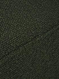 Bouclé-Drehsessel Irene in Dunkelgrün, Bezug: Bouclé (100% Polyester) D, Gestell: Metall, Bouclé Dunkelgrün, Schwarz, B 74 x T 70 cm