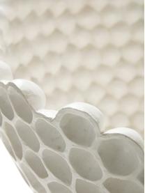 Ciotola decorativa Norah, Materiale sintetico, Bianco, Ø 36 x Alt. 23 cm