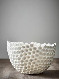 Decoratieve schaal Norah, Kunststof, Wit, Ø 36 x H 23 cm