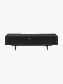 Mueble TV Mojo, Estructura: tablero de fibras de dens, Patas: metal con pintura en polv, Negro, An 180 x Al 50 cm