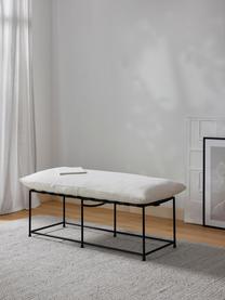 Polstrovaná lavice Wayne, Tlumeně bílá, Š 116 cm, V 48 cm