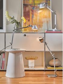 Große verstellbare Schreibtischlampe Tolomeo, Off White, B 78 x H 65 - 129 cm