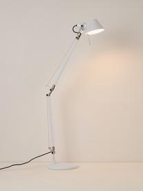 Bureaulamp Tolomeo, Frame: aluminium, wit gelakt, Lampenkap: wit gelakt aluminium, Wit, B 78 x H 65 cm