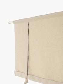 Ondoorzichtige rolgordijn Eli, 100% linnen, Beige, B 90 x L 120 cm