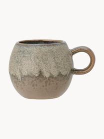 Handgemachte Tasse Paula mit Glasur, Steingut, Greigetöne, Ø 9 x H 8 cm, 250 ml