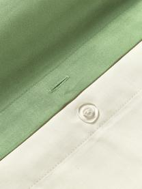 Povlak na přikrývku z bavlněného saténu Jania, Odstíny zelené, Š 200 cm, D 200 cm
