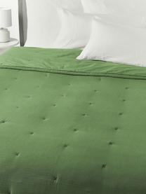 Prešívaný prehoz z bavlny Lenore, Zelená, Š 230 x D 250 cm (pre postele do 180 x 200 cm)