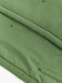 Gesteppte Tagesdecke Lenore aus Baumwolle, Bezug: 100 % Baumwolle, Grün, B 230 x L 250 cm (für Betten bis 180 x 200 cm)