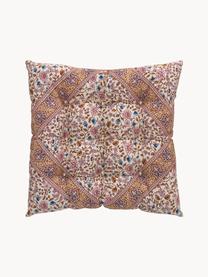 Katoenen zitkussen Lilou met paisley patroon in oudroze, Roze, B 40 x L 40 cm