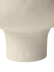 Jarrón artesanal de cerámica de diseño Saki, Cerámica, Beige claro, Ø 25 x Al 32 cm