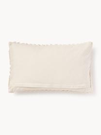 Housse de coussin en coton Bell, 100% coton, Blanc crème, larg. 30 x long. 50 cm