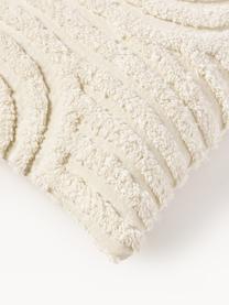 Housse de coussin en coton Bell, 100% coton, Blanc crème, larg. 30 x long. 50 cm